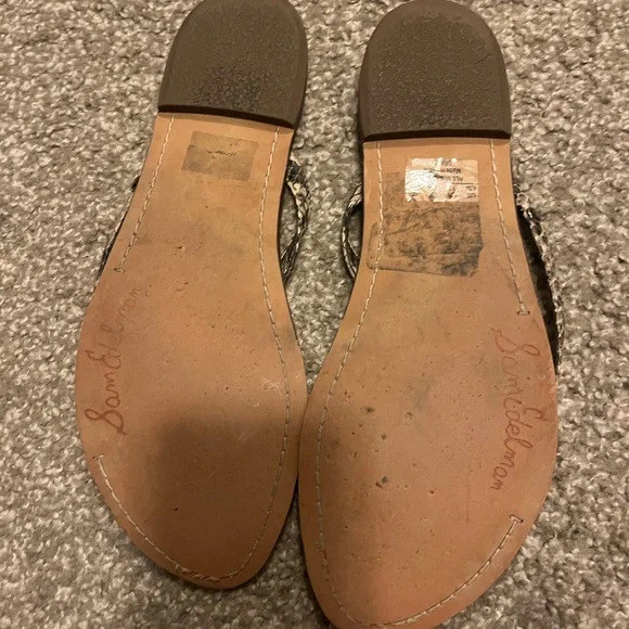 Sam Edelman Brown snake print Women's Sandals - Picture 2 of 3